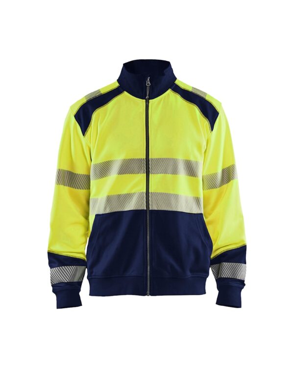 Blåkläder Sweatvest 3558 Sweatshirt met rits High Vis - Afbeelding 3