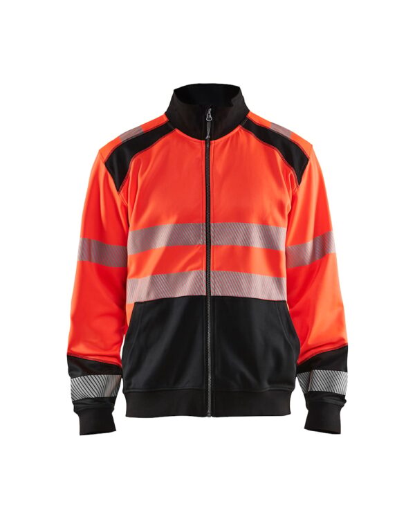 Blåkläder Sweatvest 3558 Sweatshirt met rits High Vis
