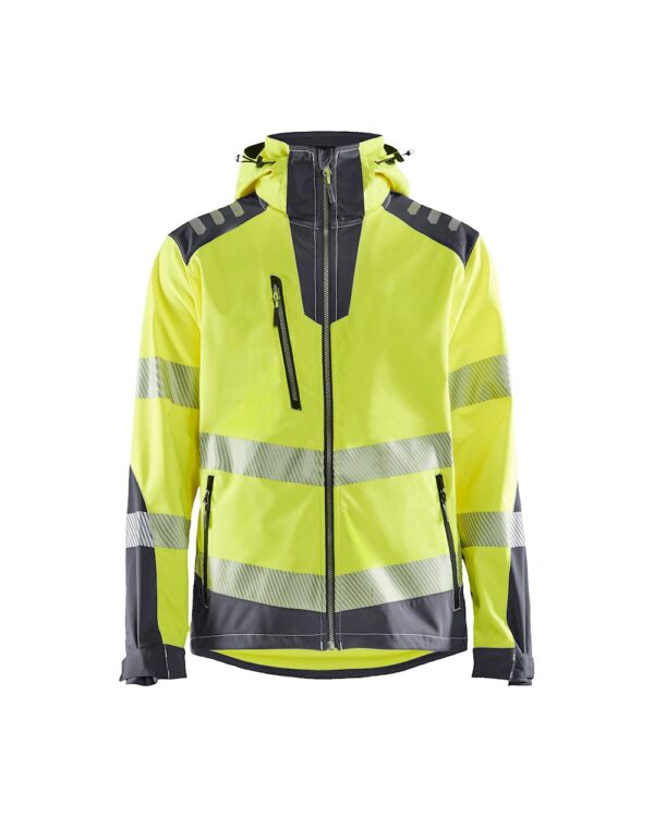 Blåkläder Werkjas 4491 Softshell jack High Vis - Afbeelding 4