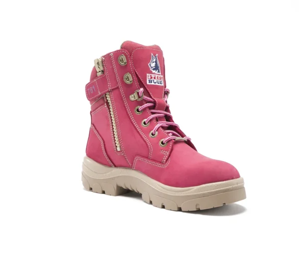Steel Blue Werkschoenen 592761 Southern Cross Zip Hoog Ladies S3 Pink