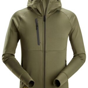 Snickers Sweater 8026  FlexiWork, Polartec® Power Stretch® Hoodie met Volledige Rits