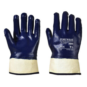 A302NAR nitril handschoenen met manchet