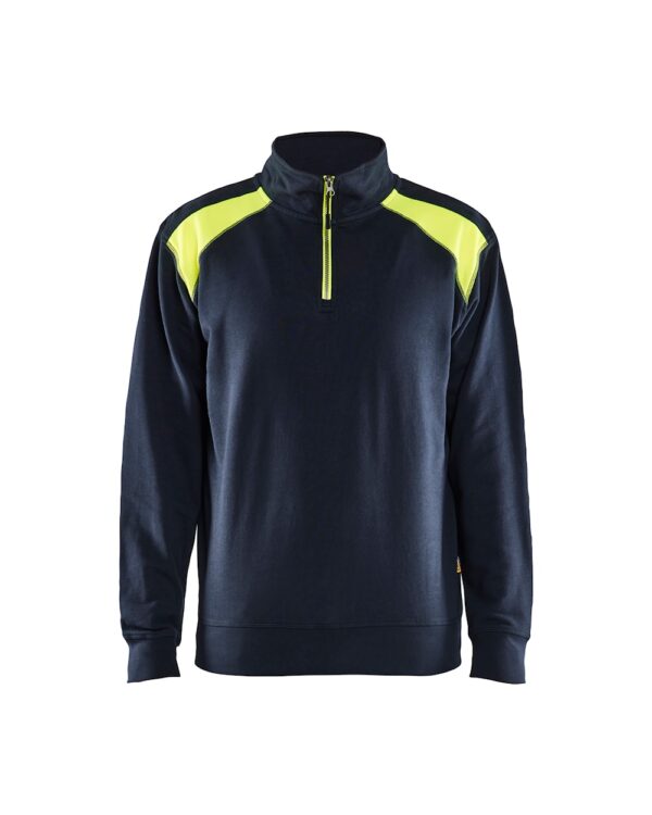 Blåkläder Sweater 3353 Sweatshirt bi-colour met halve rits - Afbeelding 14