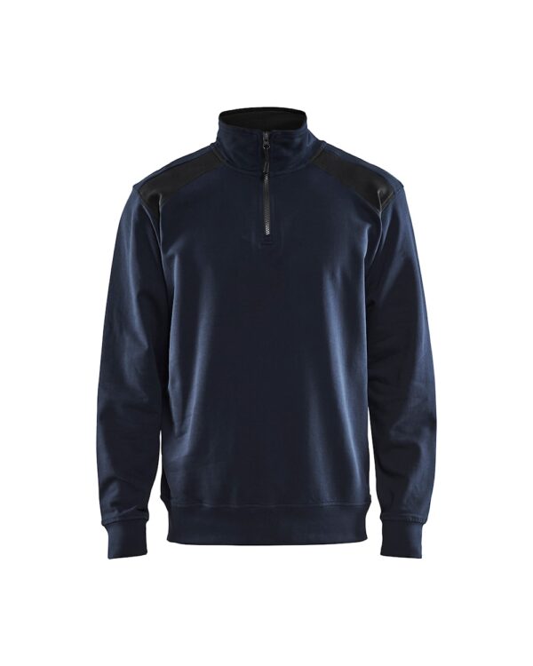 Blåkläder Sweater 3353 Sweatshirt bi-colour met halve rits - Afbeelding 11