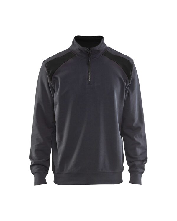 Blåkläder Sweater 3353 Sweatshirt bi-colour met halve rits - Afbeelding 8