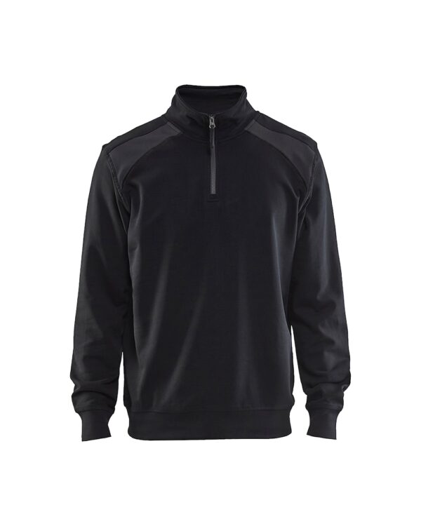 Blåkläder Sweater 3353 Sweatshirt bi-colour met halve rits - Afbeelding 3