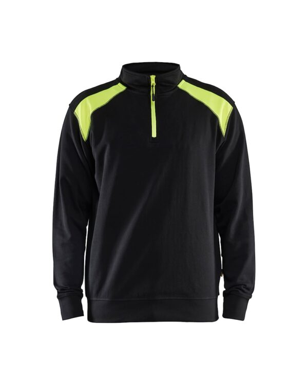 Blåkläder Sweater 3353 Sweatshirt bi-colour met halve rits - Afbeelding 7
