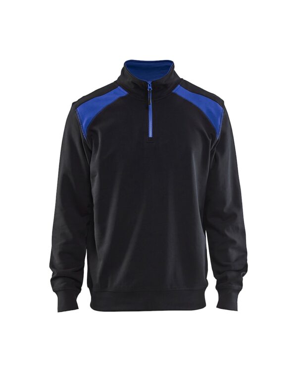 Blåkläder Sweater 3353 Sweatshirt bi-colour met halve rits - Afbeelding 5