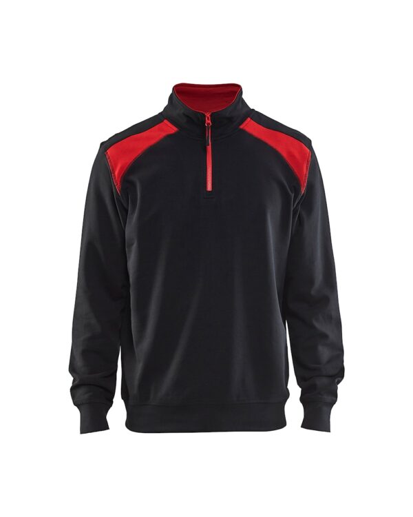 Blåkläder Sweater 3353 Sweatshirt bi-colour met halve rits - Afbeelding 6