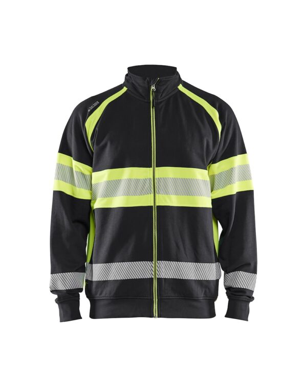 Blåkläder Sweatvest 3551 Sweatshirt met rits High vis - Afbeelding 3